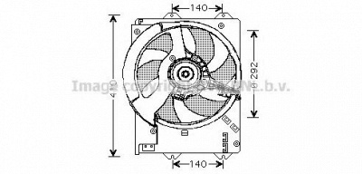 AVA QUALITY COOLING au7502 -  Вентилятор, охлаждение двигателя